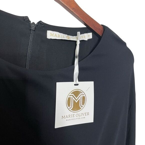 Marie Oliver New Layla Black Dress Women’s Size Medium Dolman Sleeve Pockets - Picture 11 of 13